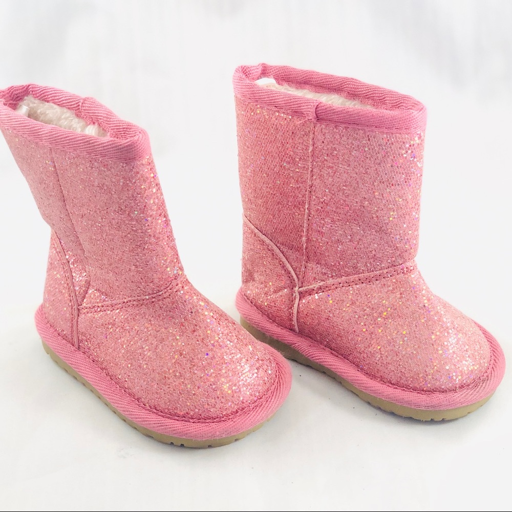 Children’s Place Pink Sparkle Boots Little Girls 4